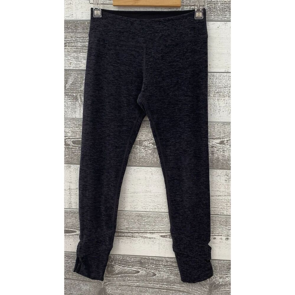 Beyond Yoga I Am Beyond Flexible Ankle Athletic Leggings Women's M Charcoal Gray
